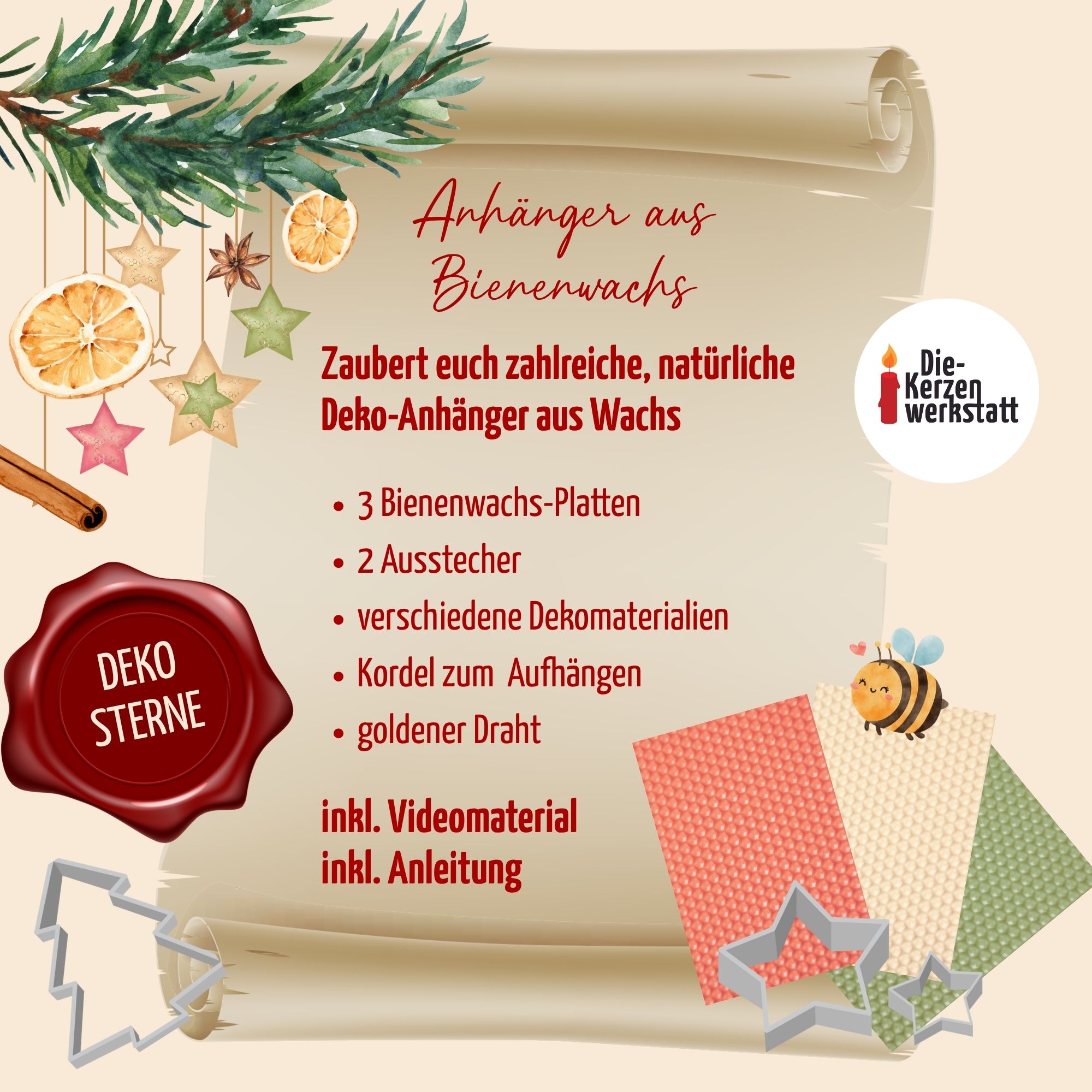Adventskalender Familie Anhänger