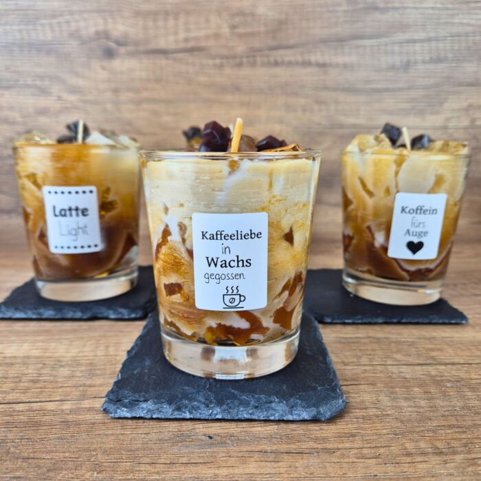 DIY Cocktailkerzen Set „Eiskaffee“ – Bild 3