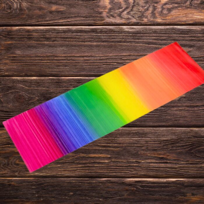 Wachsplatte Regenbogen 20x6