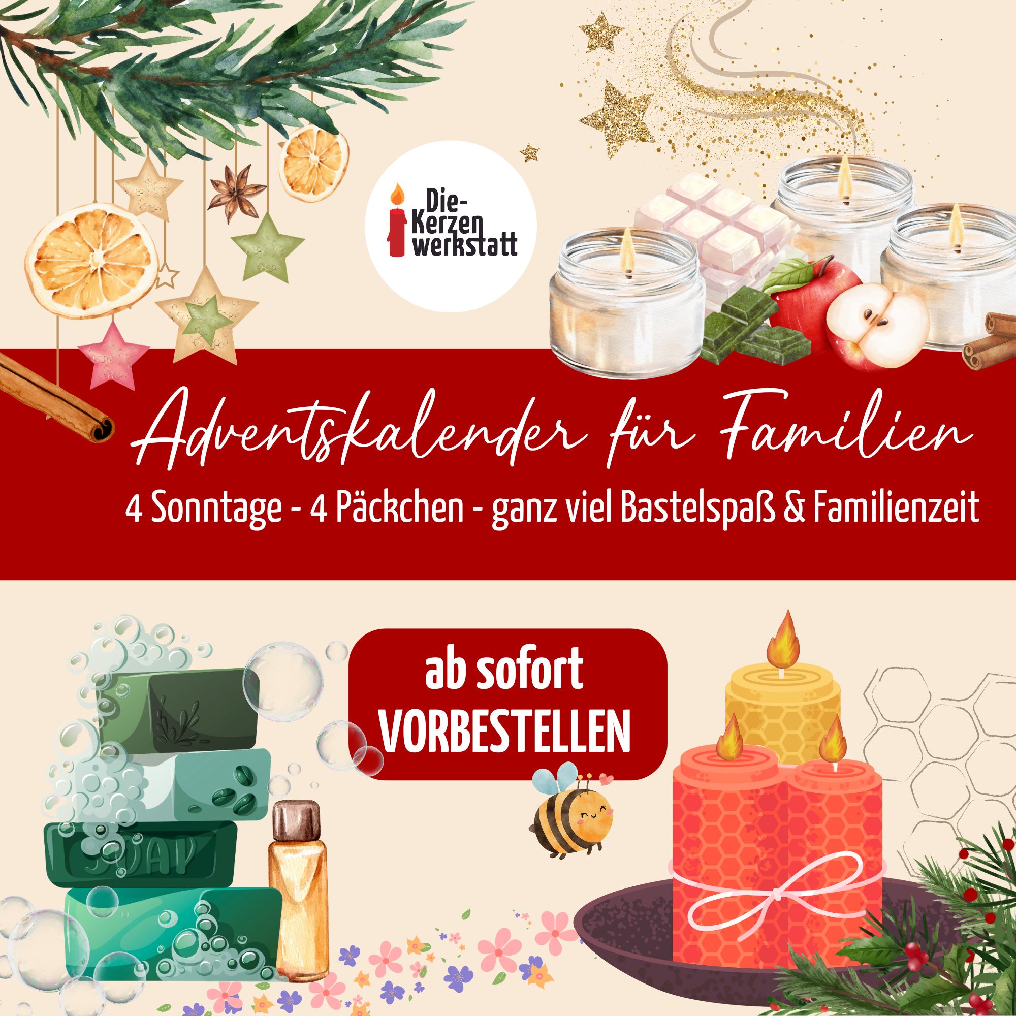 Weihnachtskalender Familie Titelbild