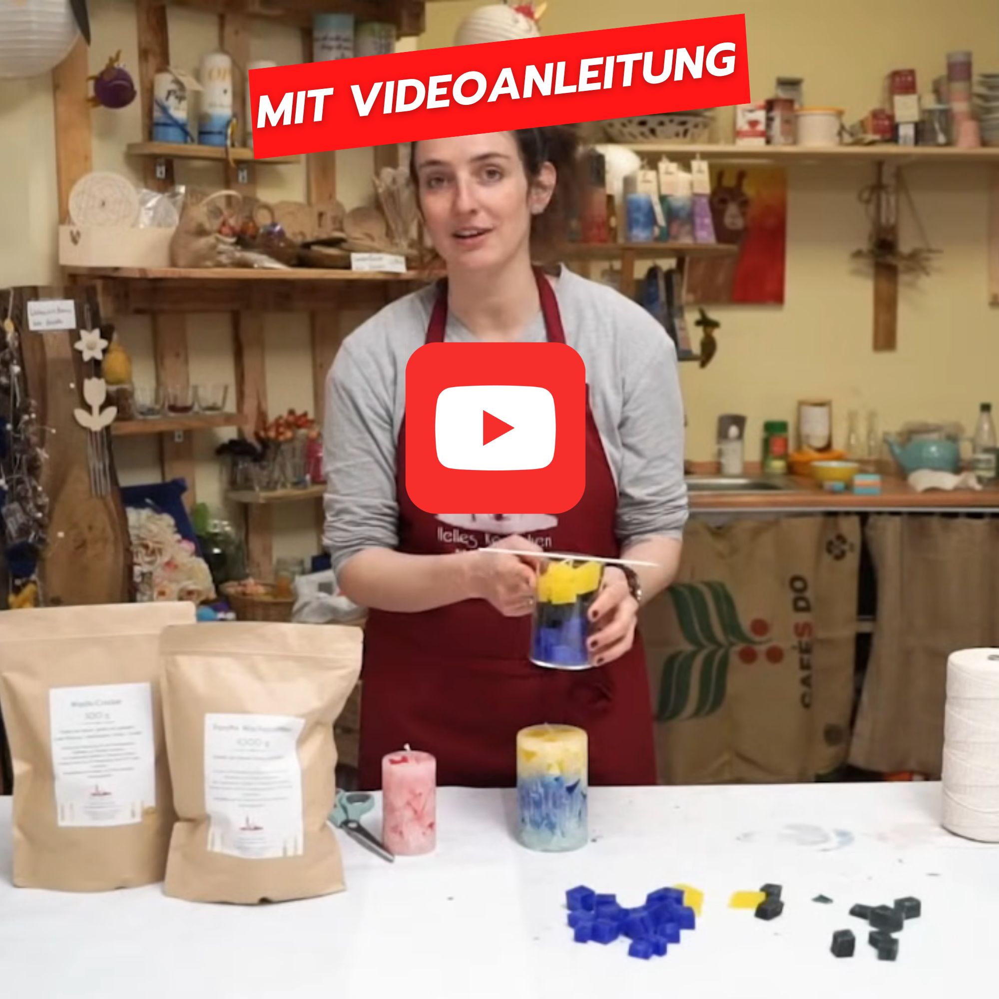 Kerzen gießen Videoanleitung