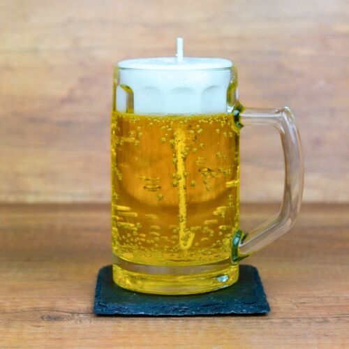 Kerze Bier Bierglas